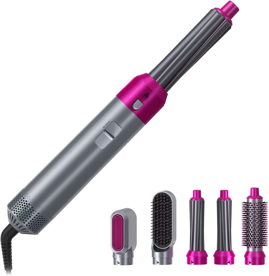 5-in-1 Multifunctional Hair Styling Tool – Dryer, Curler, Straightener & Volumizer Brush