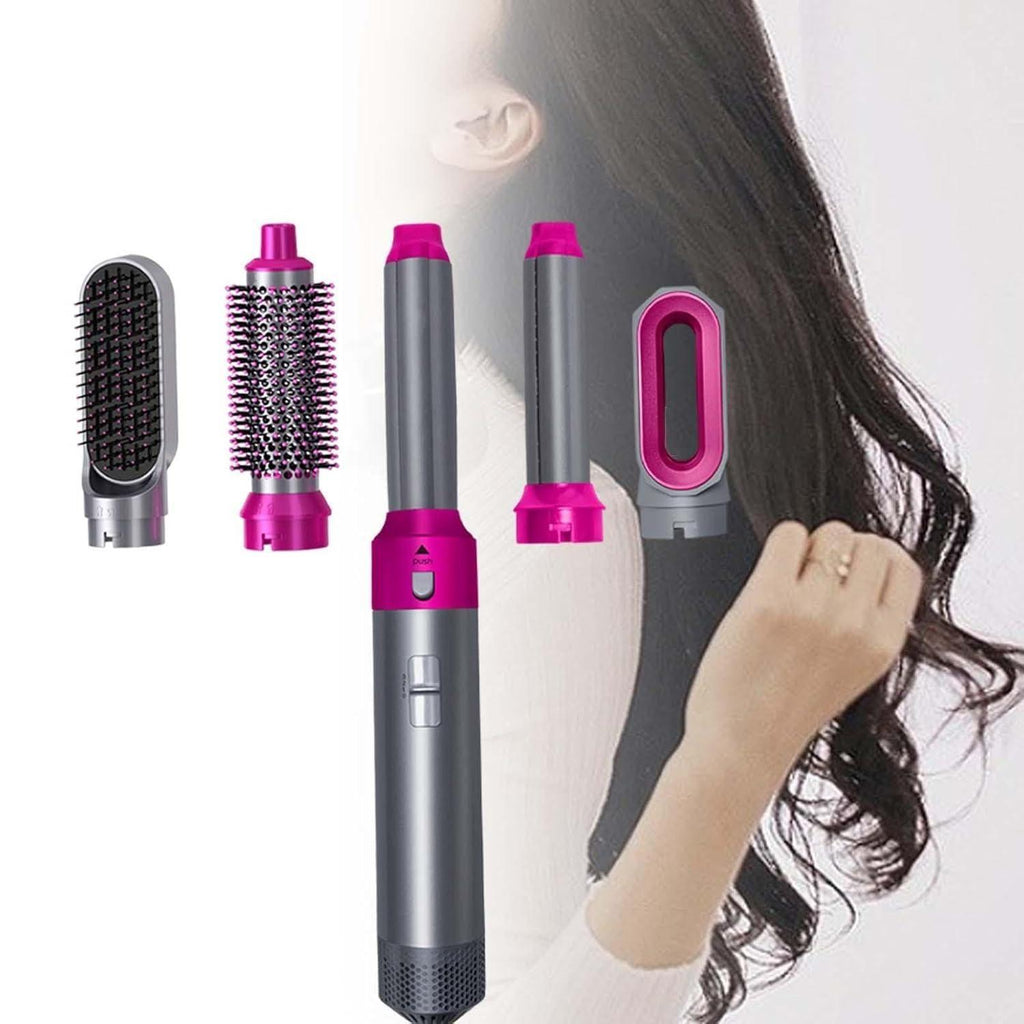 5-in-1 Multifunctional Hair Styling Tool – Dryer, Curler, Straightener & Volumizer Brush