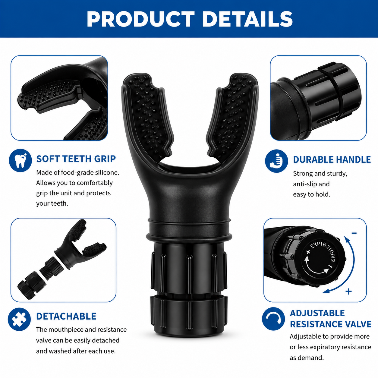 Adjustable Breathing Resistance Trainer – Build Endurance & Improve Breathing Control