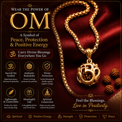 Om Rudraksha Pendant – Wear Your Spiritual Energy