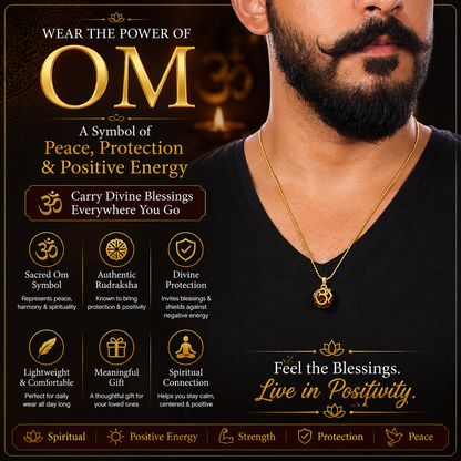 Om Rudraksha Pendant – Wear Your Spiritual Energy
