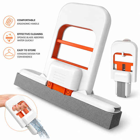 Multi-Functional Mini Foldable Sponge Mop | Self-Squeezing Cleaning Mop