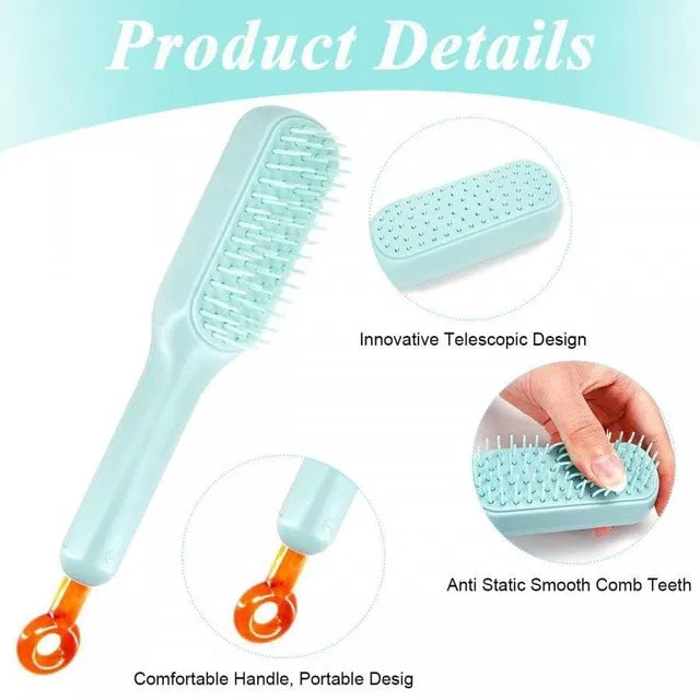 Self-Cleaning Hair Brush – One Click Hair Removal Comb