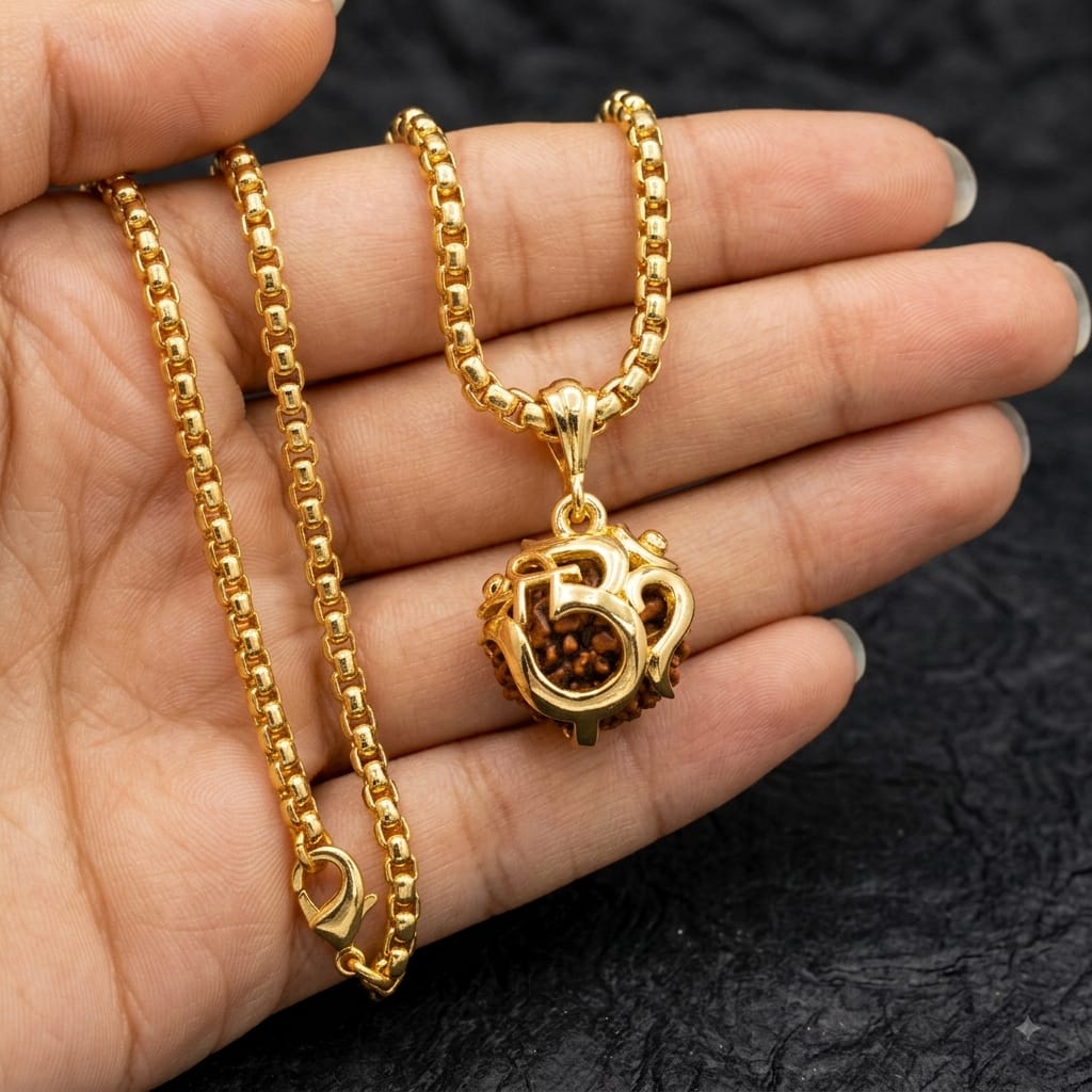 Om Rudraksha Pendant – Wear Your Spiritual Energy